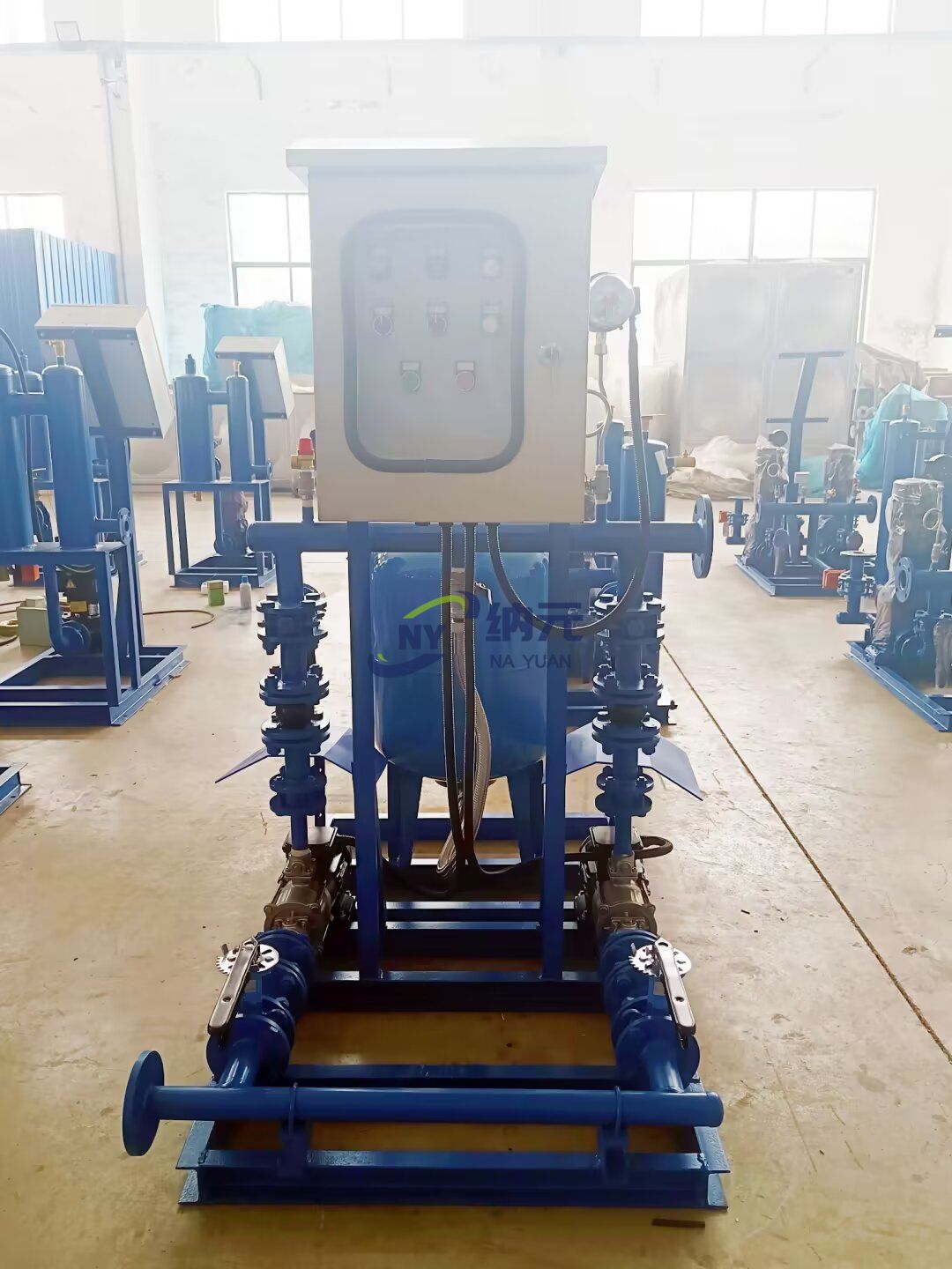 發(fā)貨揚(yáng)州新能源汽車(chē)安全電池零部件定制化廠房項(xiàng)目-3#廠房項(xiàng)目的定壓補(bǔ)水裝置和軟化水設(shè)備！